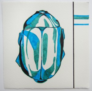 Day 19: Beetle Love Blue Detail