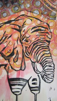 Day 44: Stick Legged Elephant Circles Detail