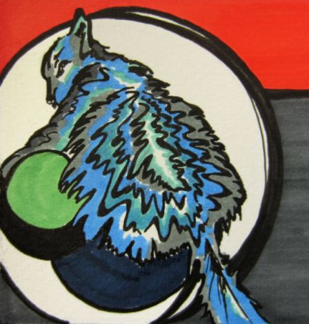 Day 256 Cat as Rug Detail