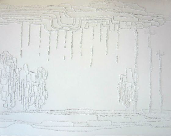 8 x 10" pinholes on paper