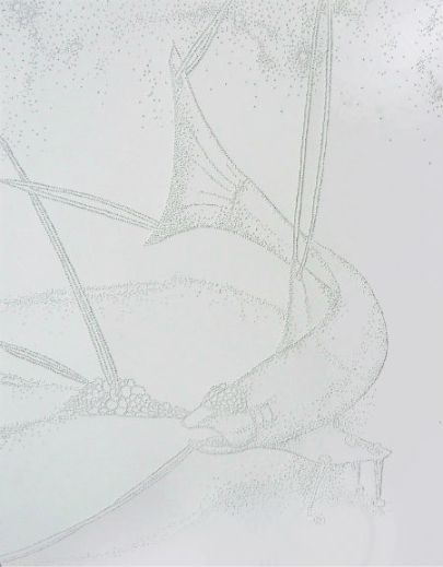 Day 290 11 x 14" pierced paper