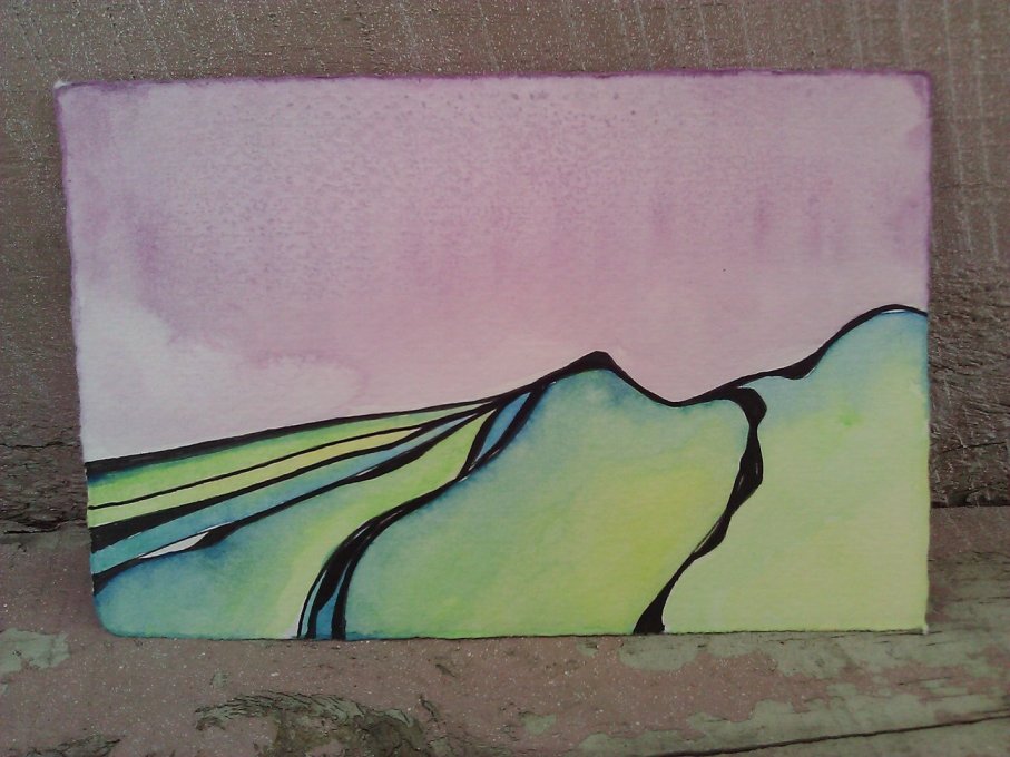 Trails on a February Day