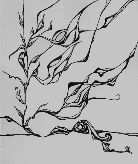 Day 315, 6 x 7" ink on paper