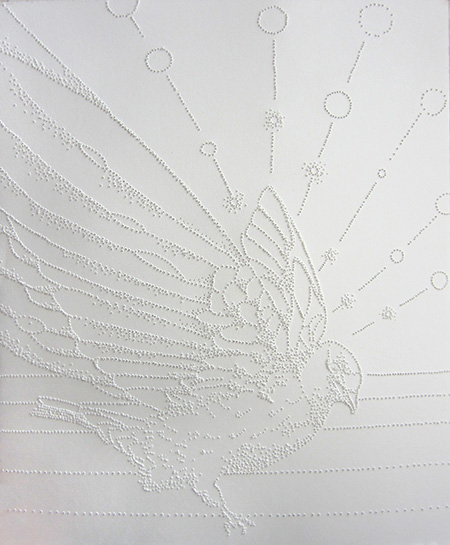 Day 334, 8 x 10" pierced paper