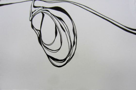 Day 336, 4 x 6" ink on paper