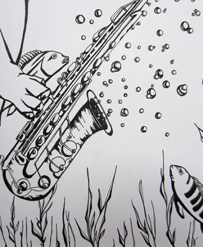 Day 359 Hidden Talent Sax Detail