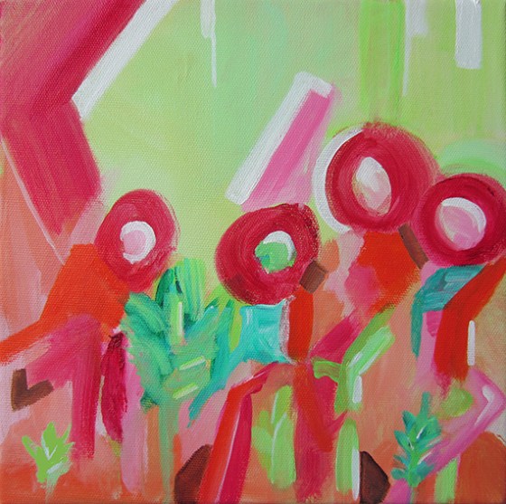 Day 361, 10 x 10" acrylic on canvas