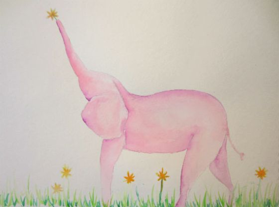 9 x 12" watercolor on paper