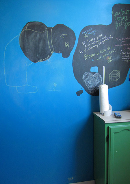 Man in Bathroom full wall