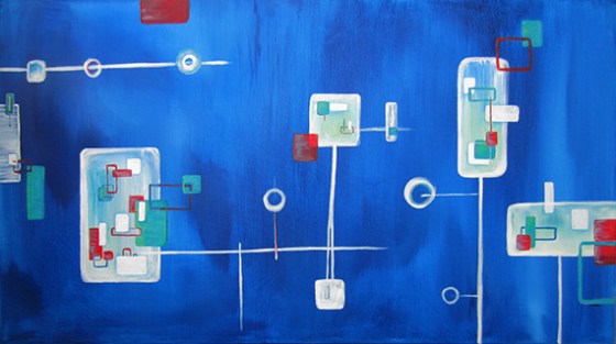 18 x 36" Acrylic on canvas