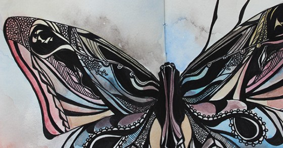 Butterfly final upper detail