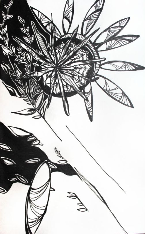 Ink on sketchbook paper