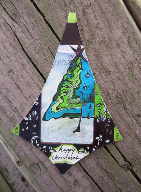 ~3 x 5" ink and gesso on cardboard beer coaster