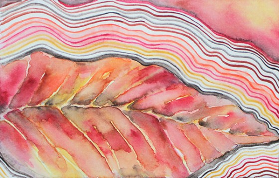 3 x 5" Watercolor on paper 