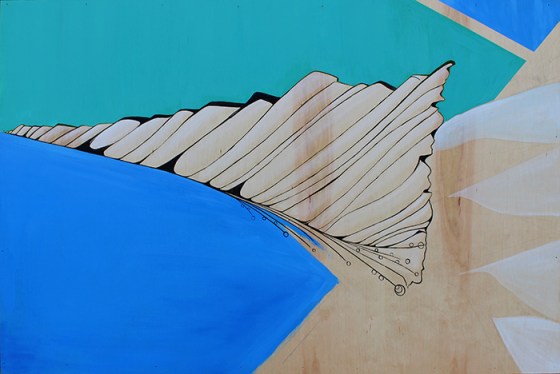 Work in Progress, 32 x 48", Acrylic on wood