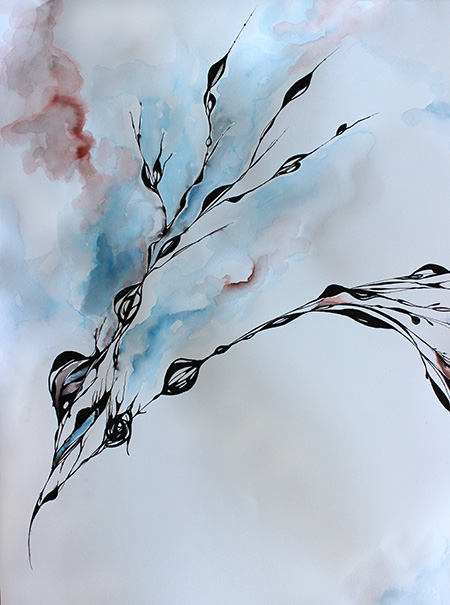 Head with head feathers