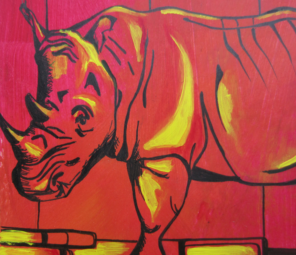 Day 29: Yellow Brick Road and a Rhino Detail