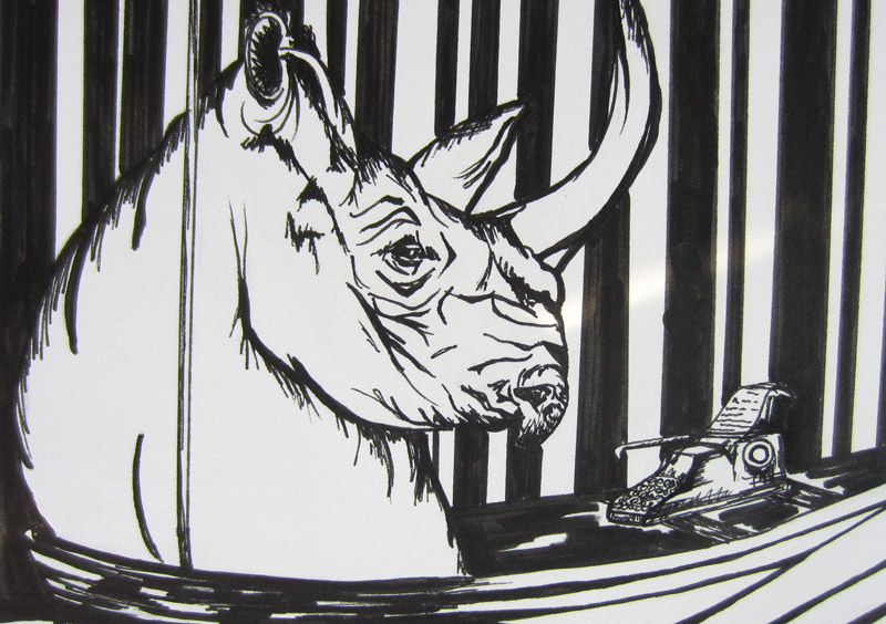 Day 102: Go With the Flow Rhino Detail