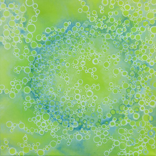 Day 145 (9/20/12): Cell in Green and Blue