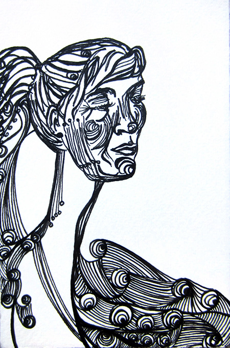 Day 162(10/7/12): Long Neck Lady
