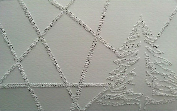 3 x 5" paper with pinholes